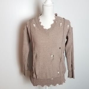 《entro》 distressed sweater